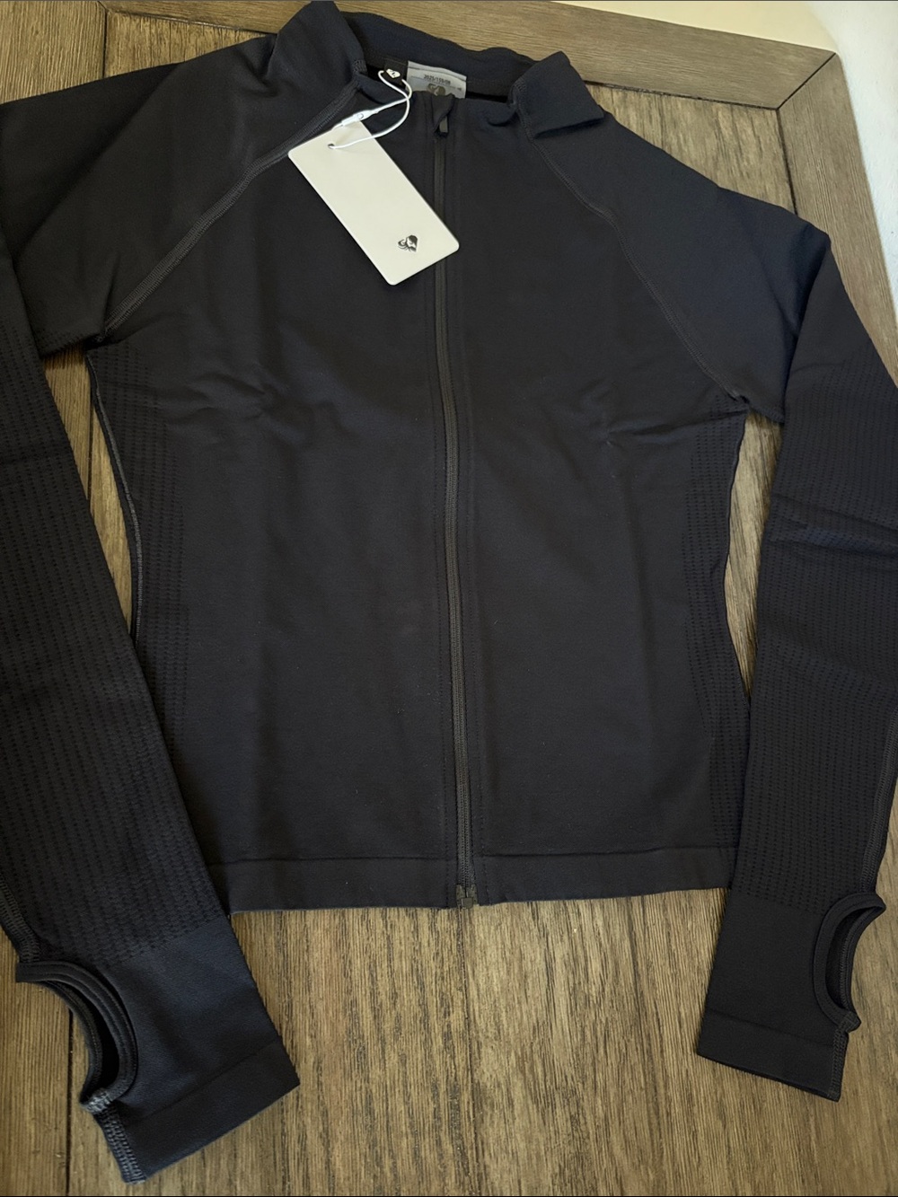 NWT [Women’s Best] Power Long Sleeve Full Zip Athletic Jacket in Black Women’s S - Picture 5 of 14